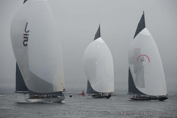 Velsheda wins second J-Class race in Falmouth fog